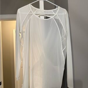 Lululemon Athletica White Long Sleeve Tee